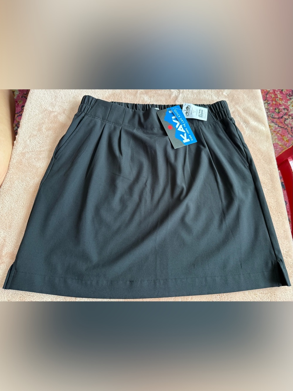 Kavu Windswell Women’s Skirt W/ Pockets Quick Dry Athletic Small Black NWT NEW